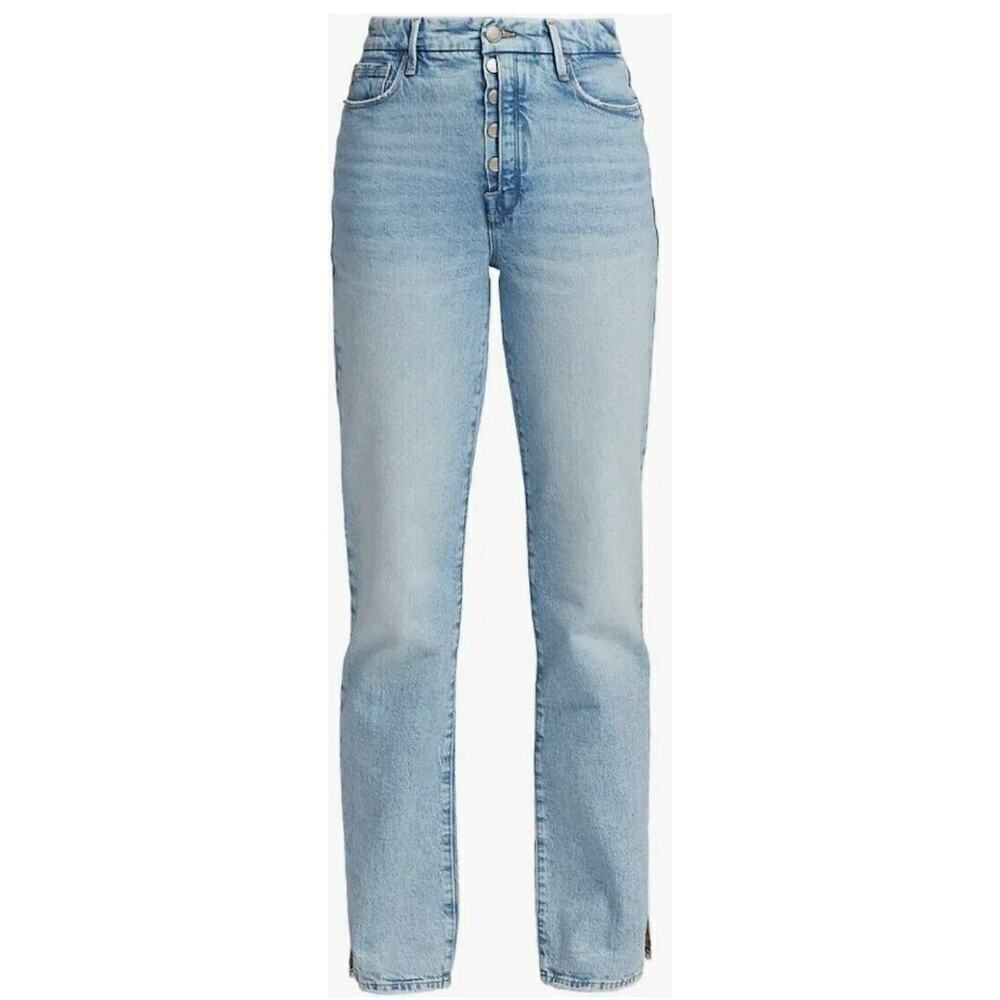 Good American Women's Good Boy High-Rise Stretch-Cotton Jeans Button Fly | 8/29